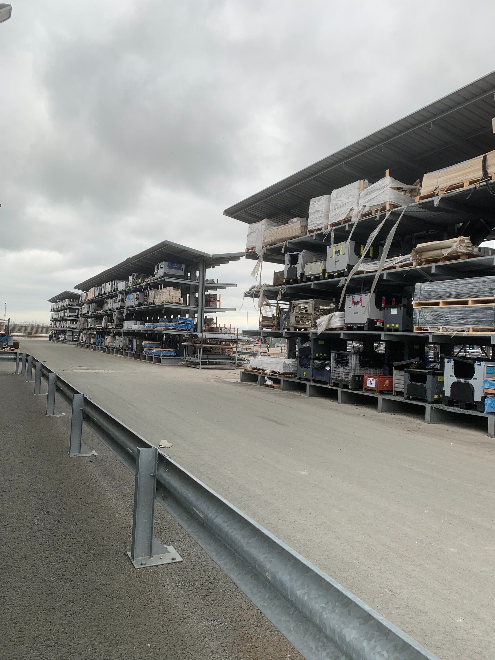 SEMA Approved Racking Inspector performing pallet racking inspection in North Wales warehouse Mold F