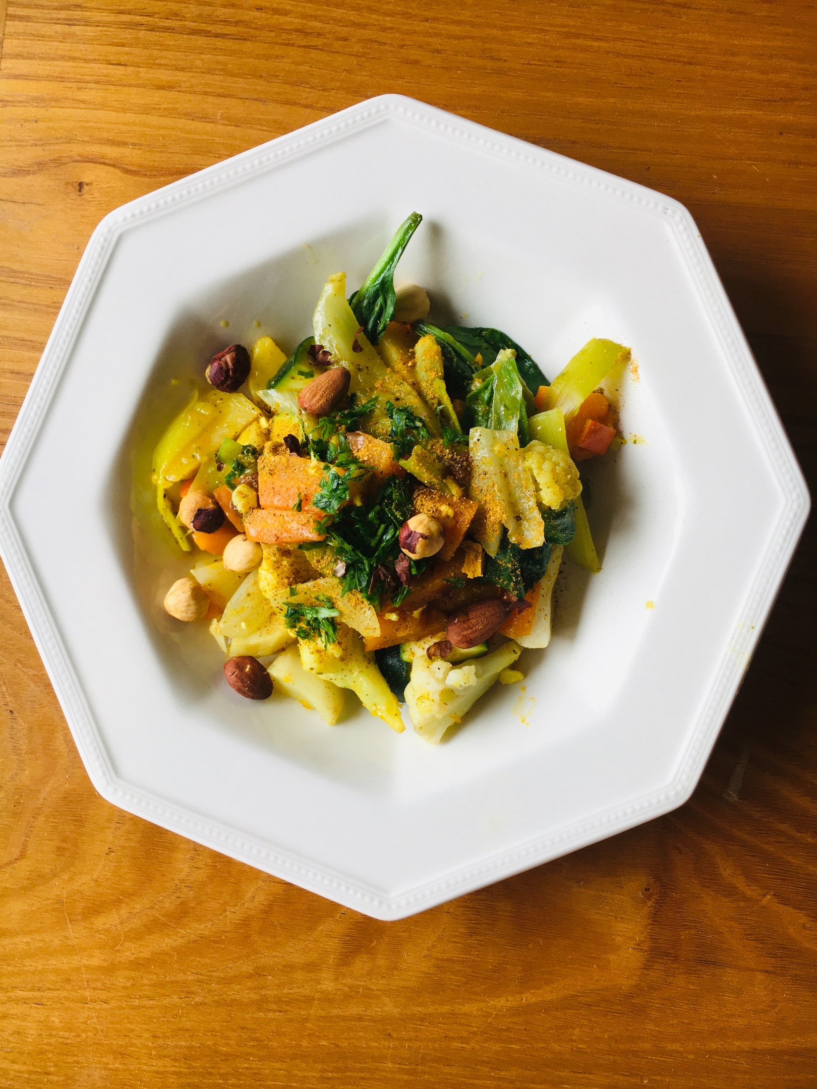 recette de légumes vapeur épicés