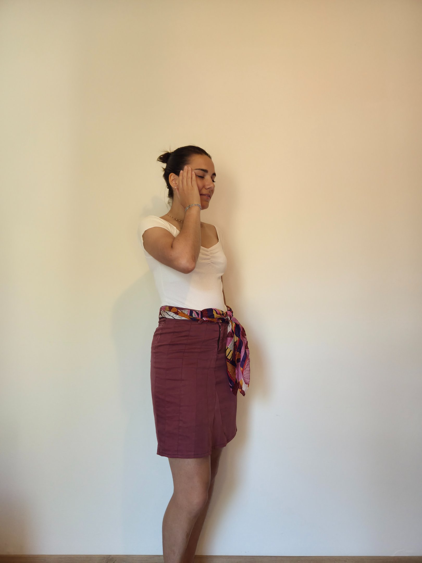 transformation et upcycling vêtement en jupe