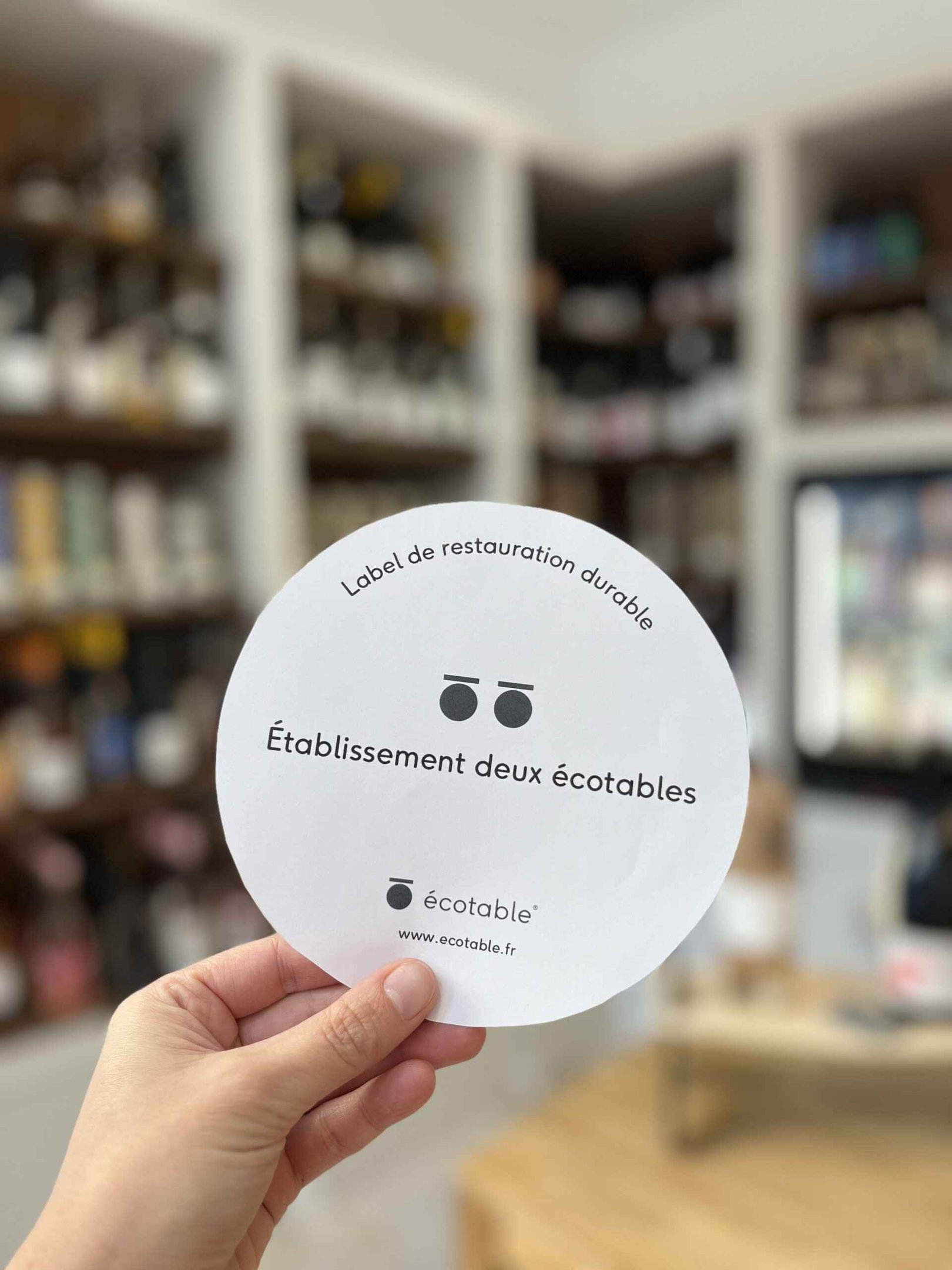 Label deux écotable qui correspond au deuxième niveau du label privé