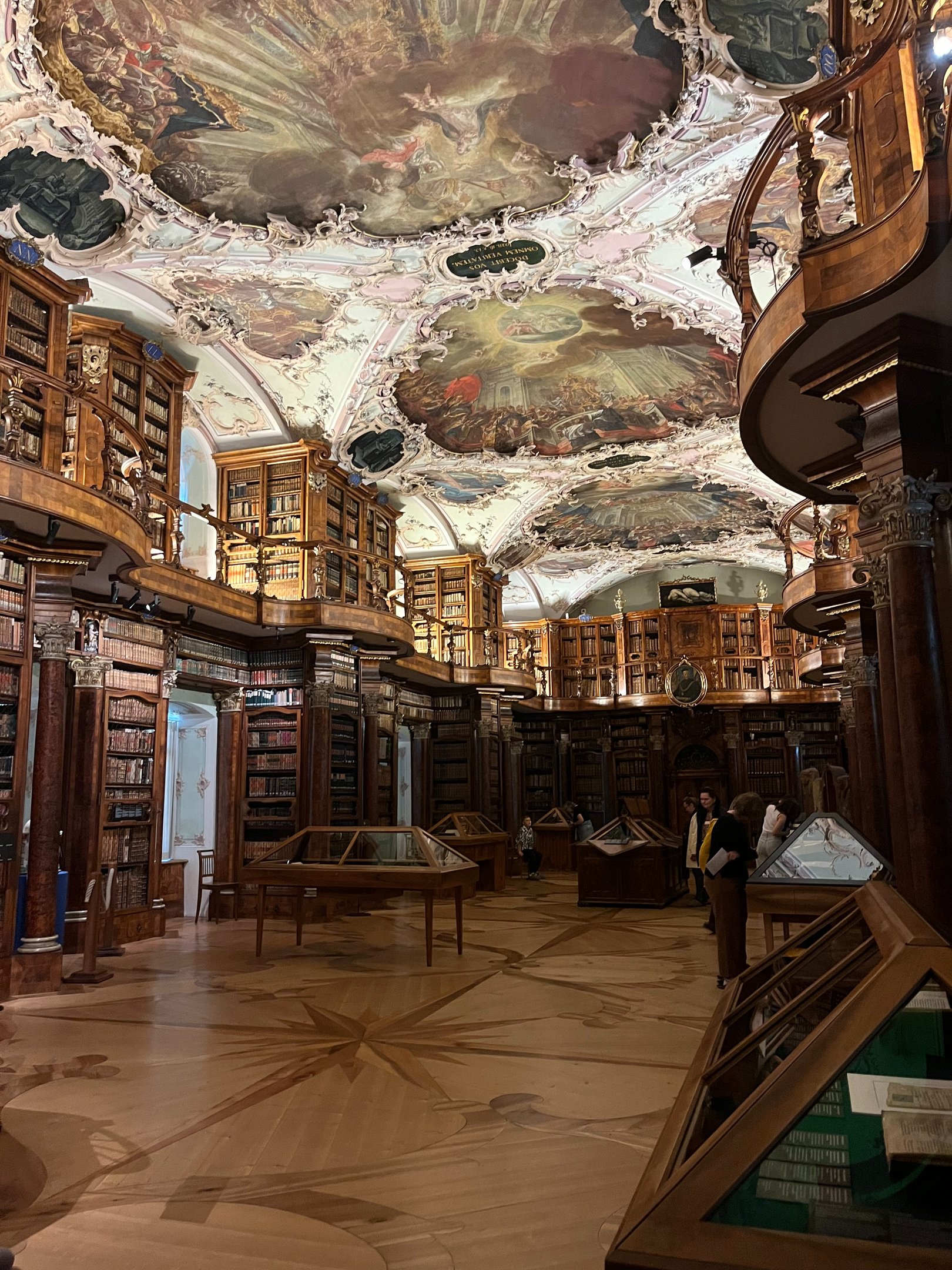 The Stiftsbibliothek or Abbey Library in the Abbey of St. Gall in St. Gallen Switzerland