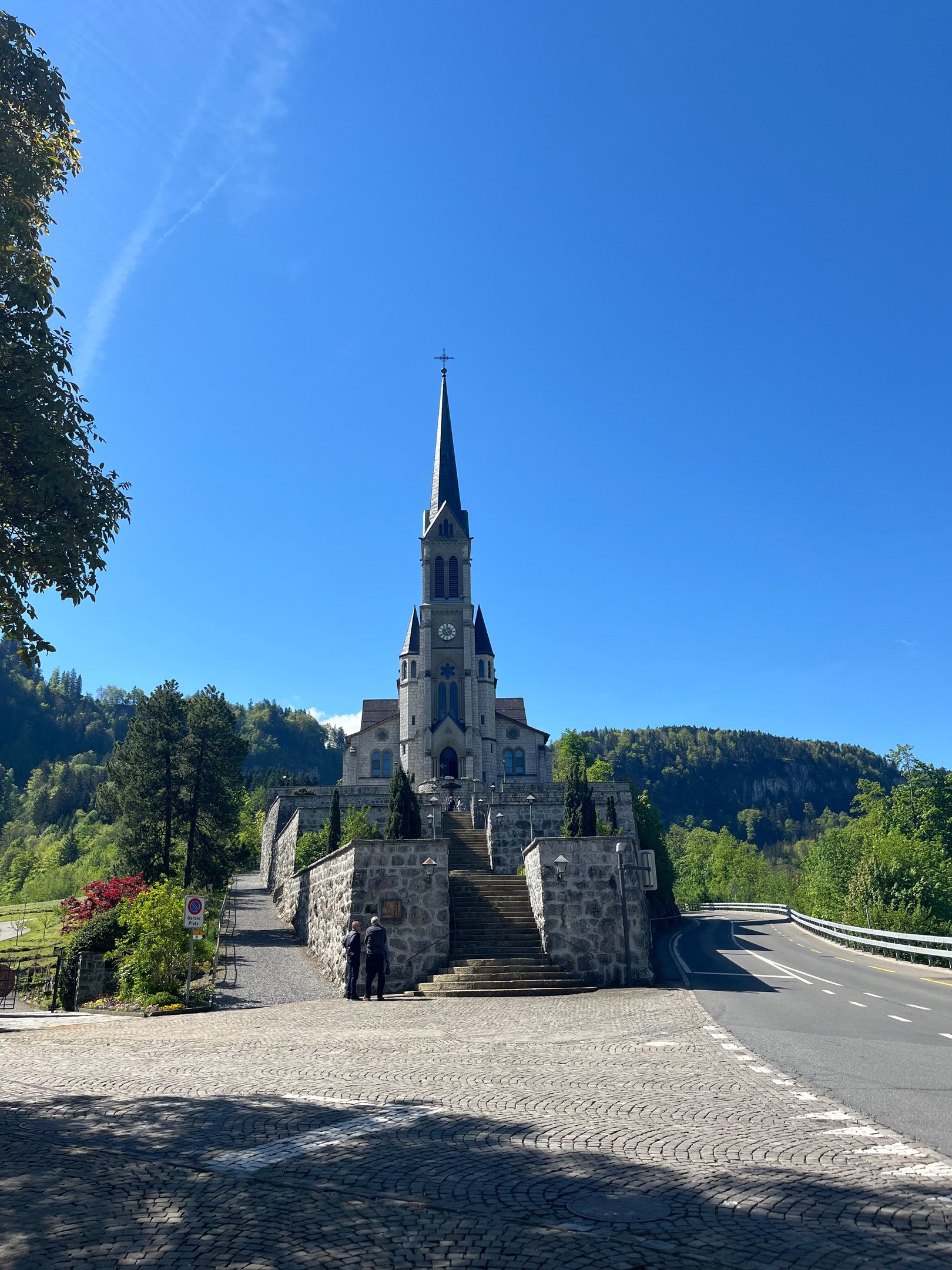 The neo-gothic new Lungern Parish Church of the Sacred Heart of Jesus