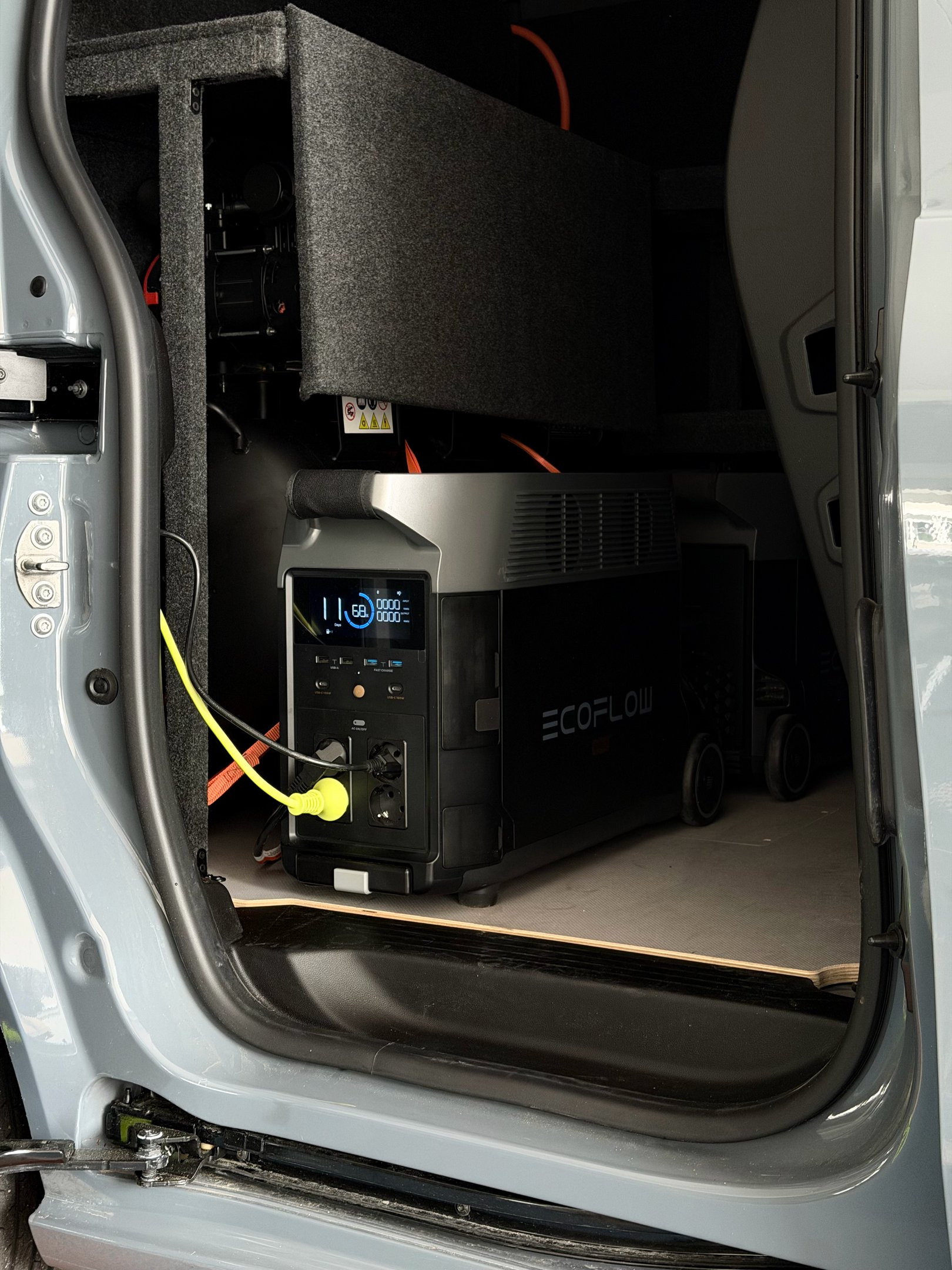 PureCar(e) utilise des batteries pour alimenter ses équipements de manière silencieuse et propre