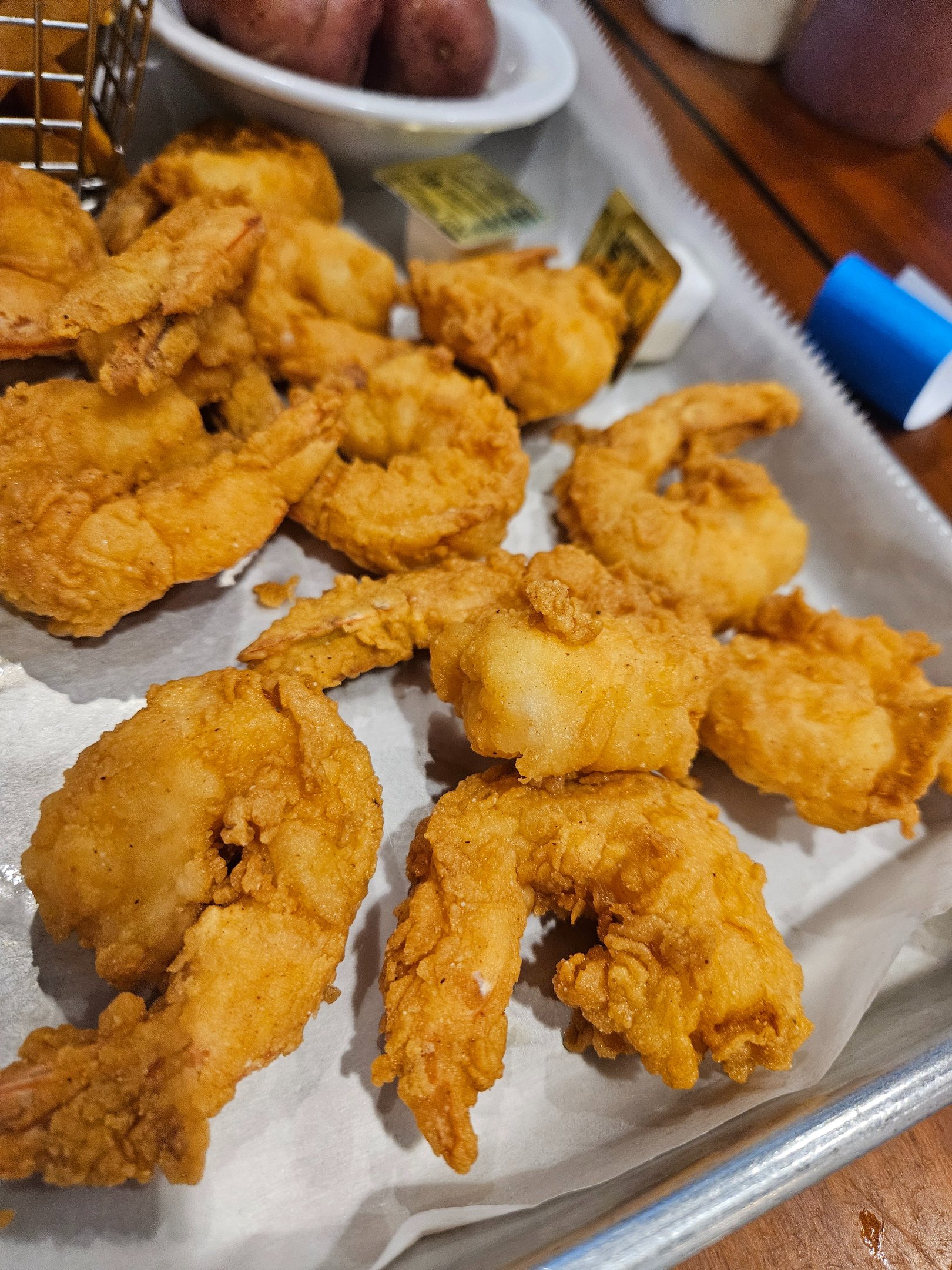 Fried shrimp dinner Anna Maria Oyster Bar Bradenton