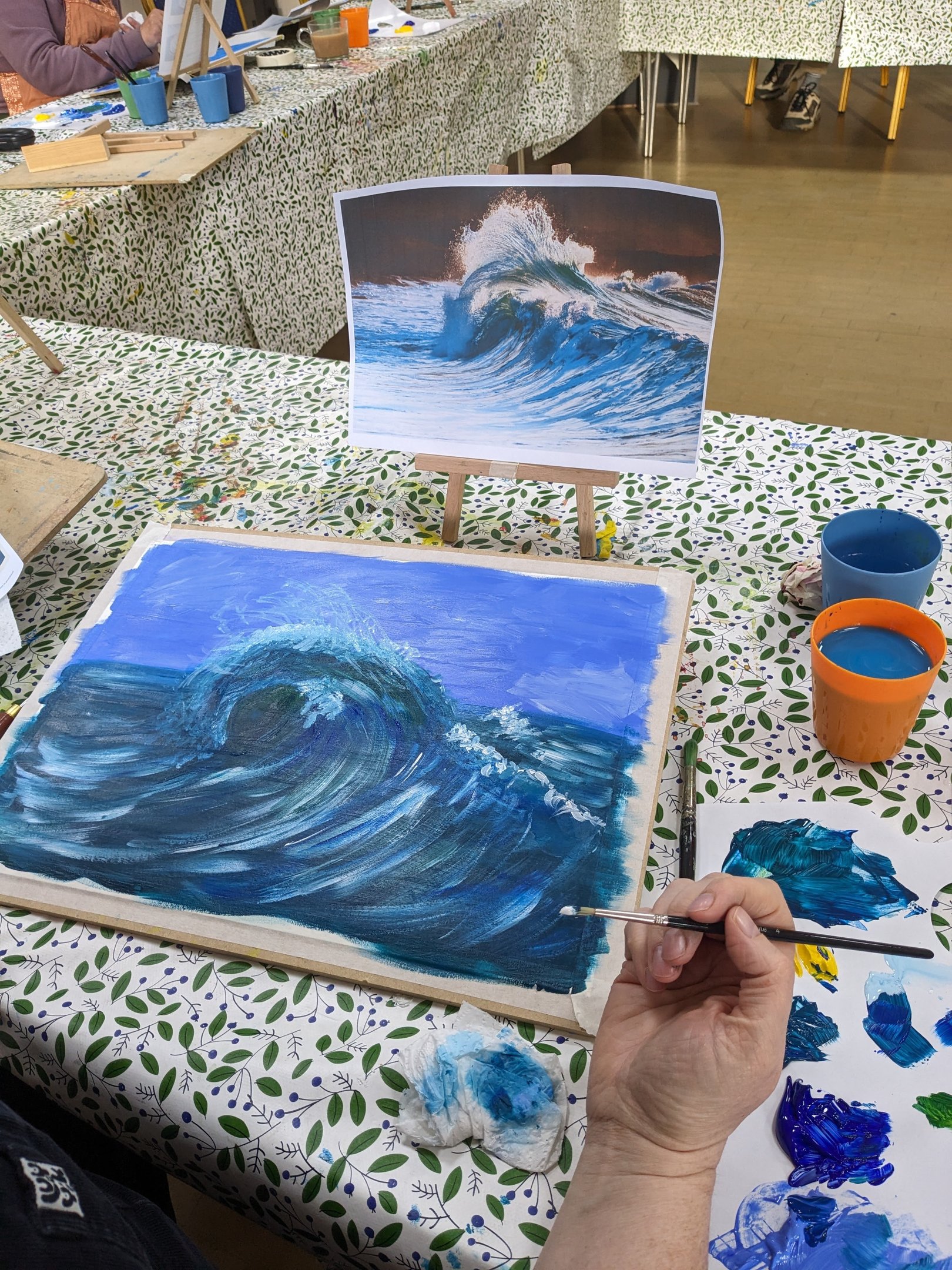 learn to paint acrylic milton Keynes art classes