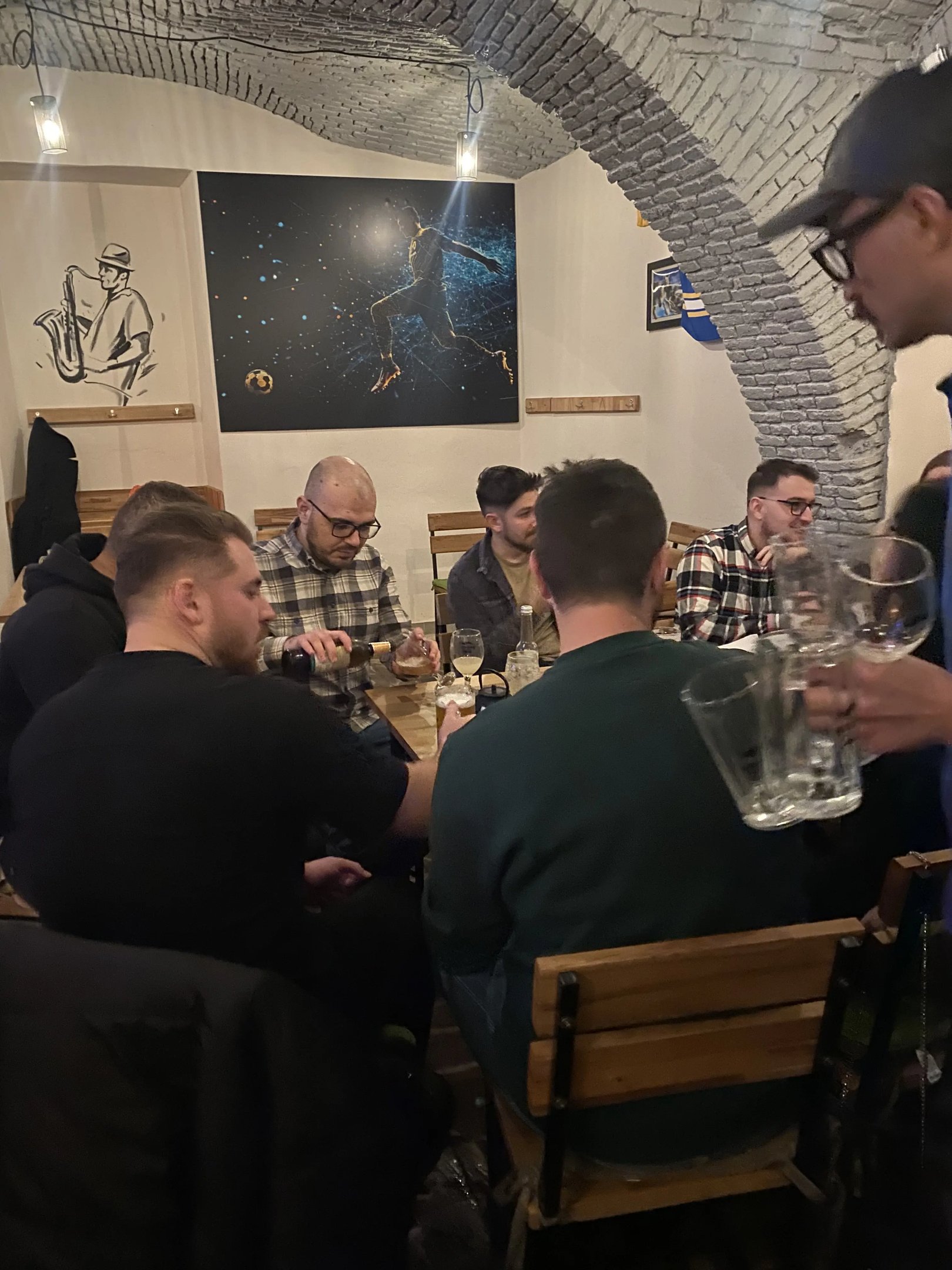 the participants at the table talking