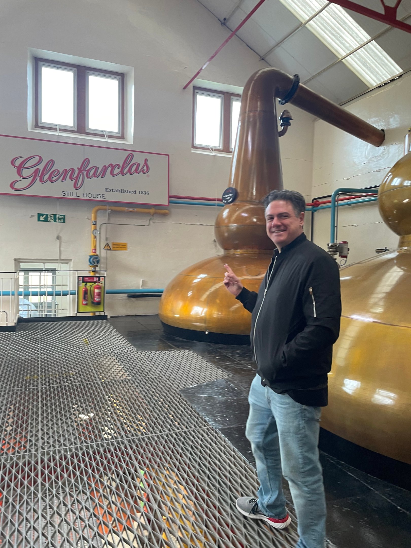 Glenfarclas distillery whisky still.