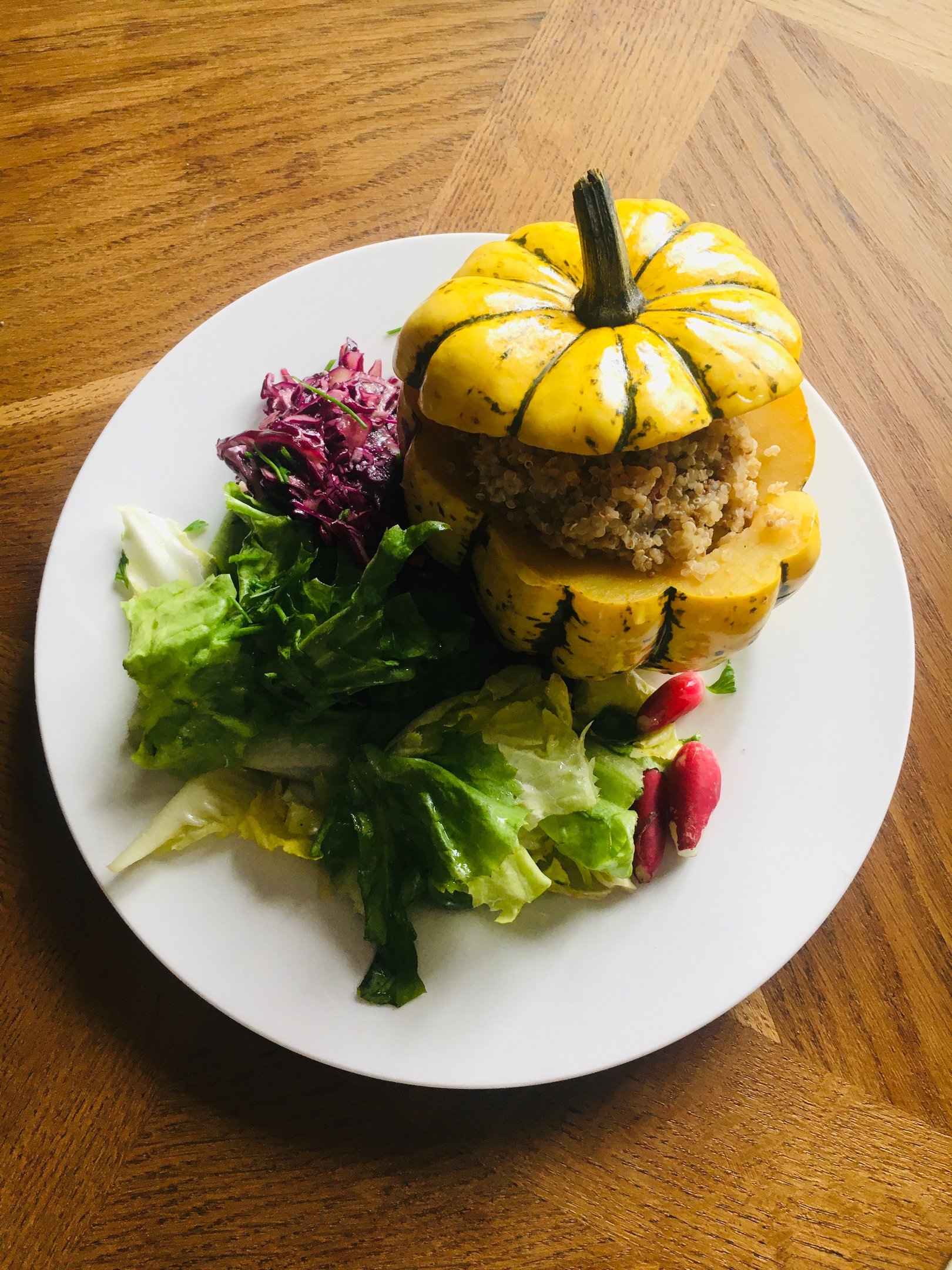 recette patidou farci au quinoa