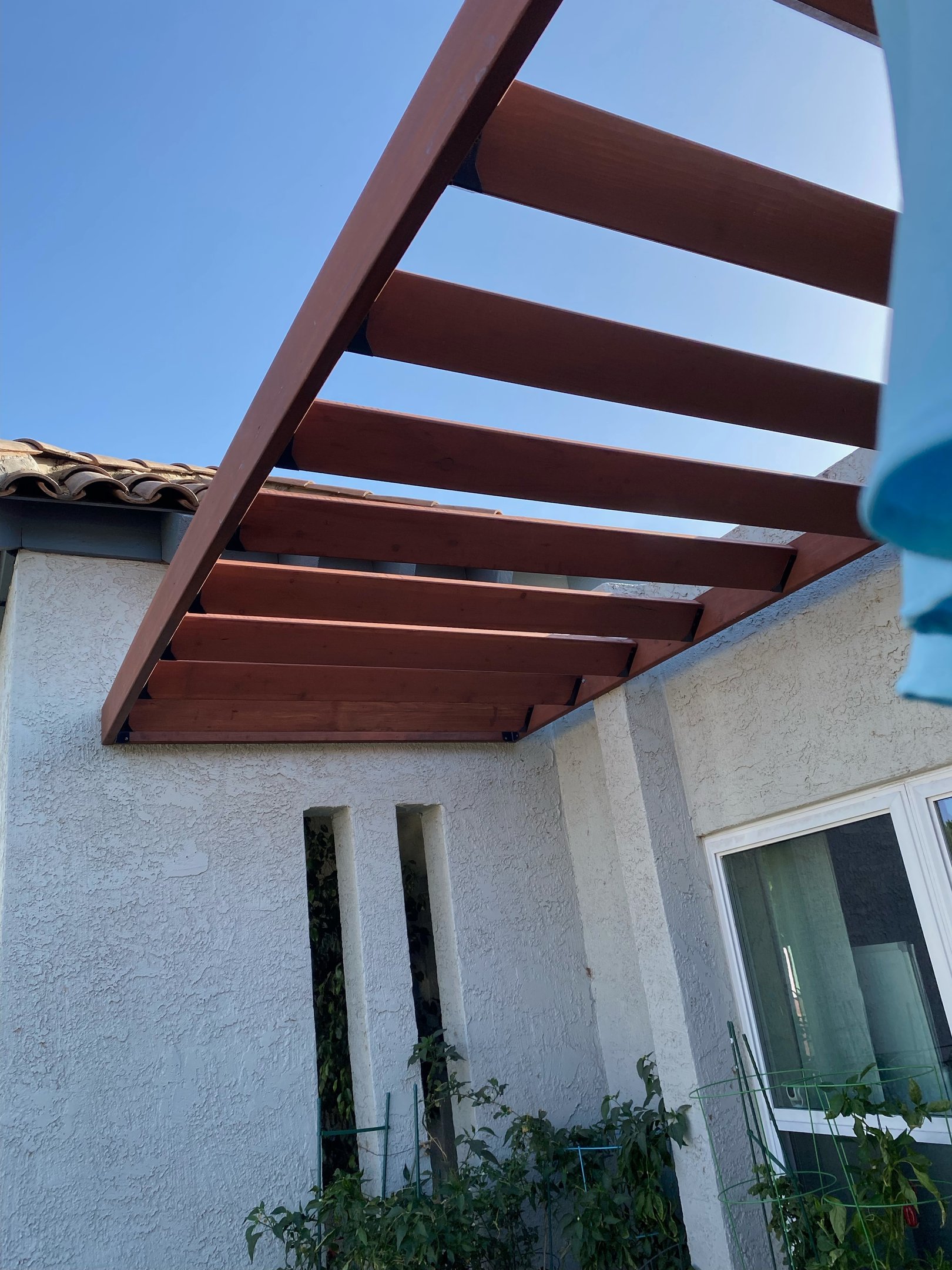 Custom built pergola