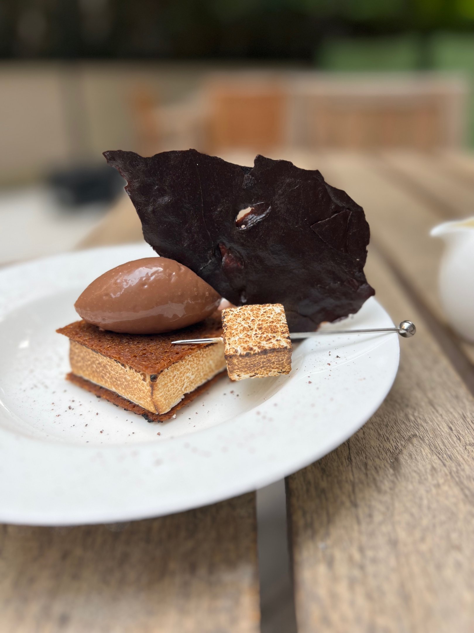 s'mores dessert plated 