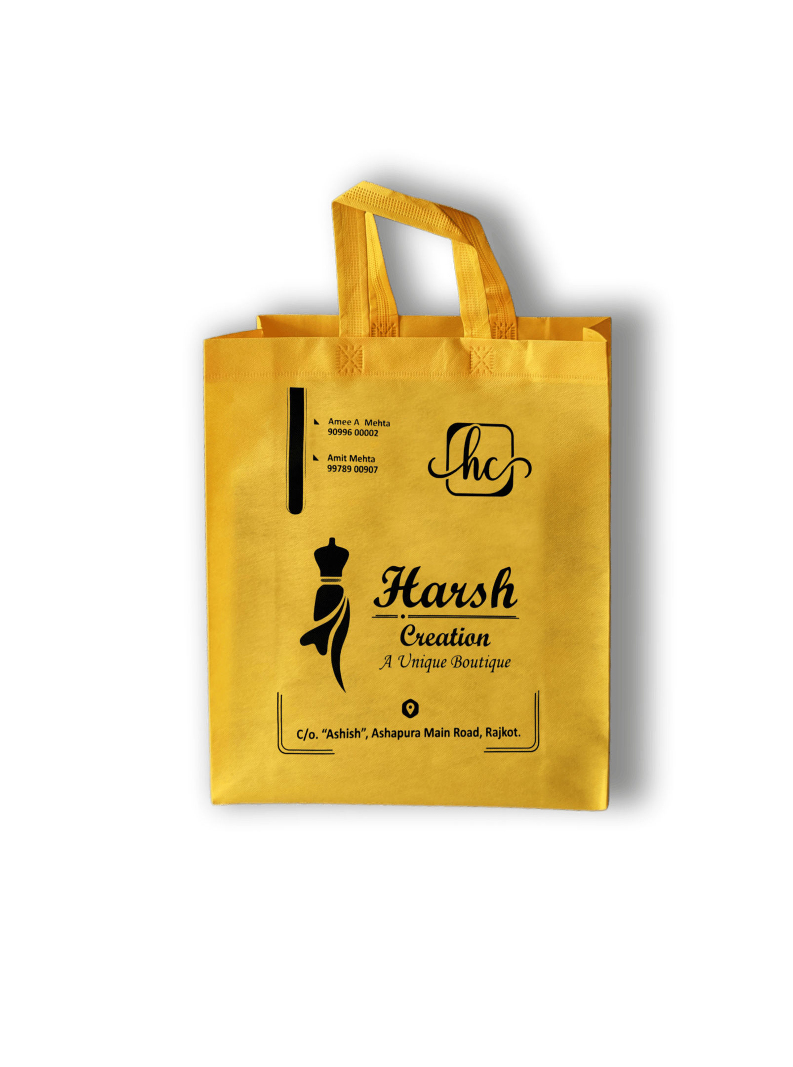 Non Woven Box Bag With Print