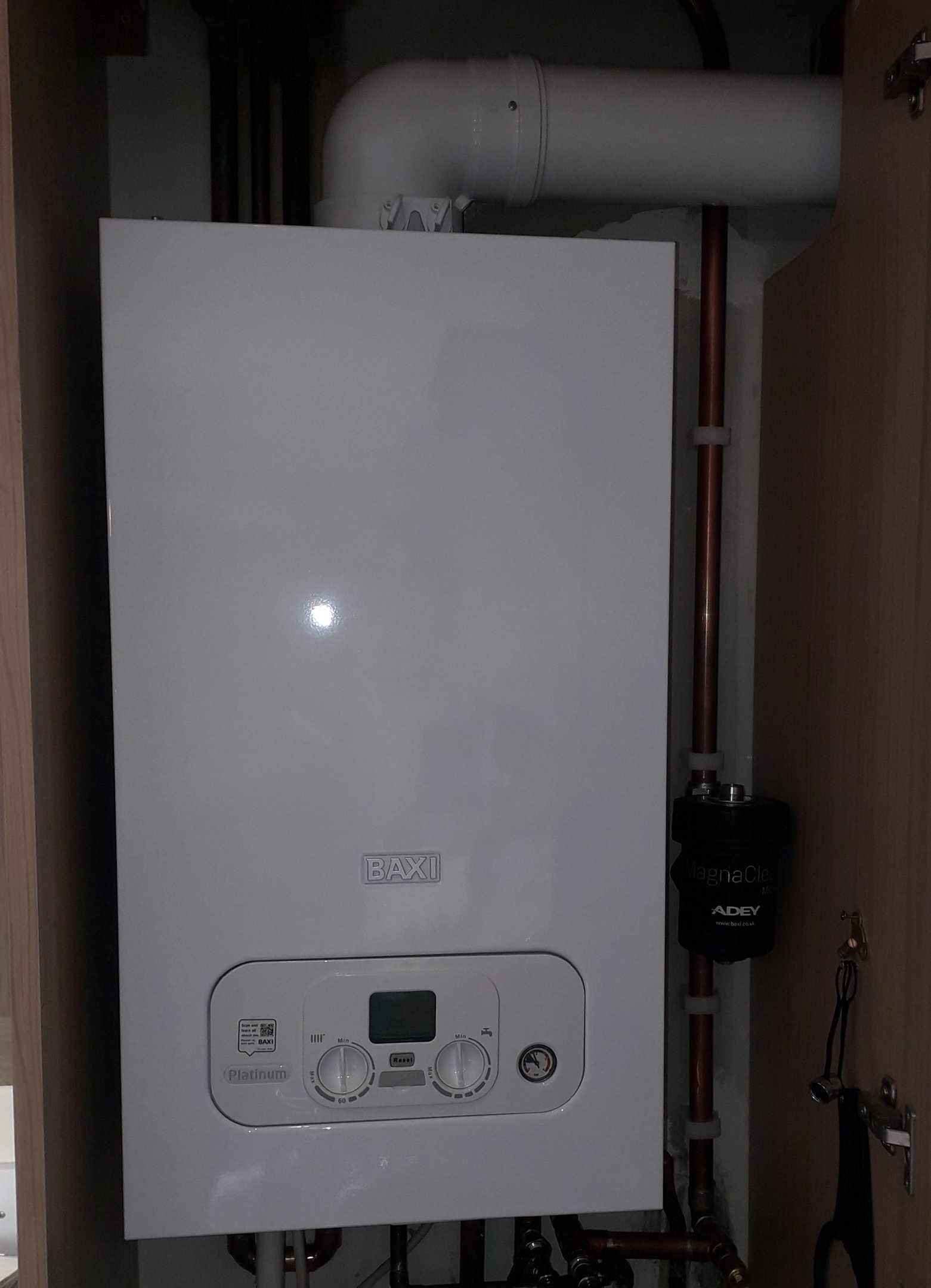 Baxi Platinum boiler 10 year warranty installed in High Bickington
