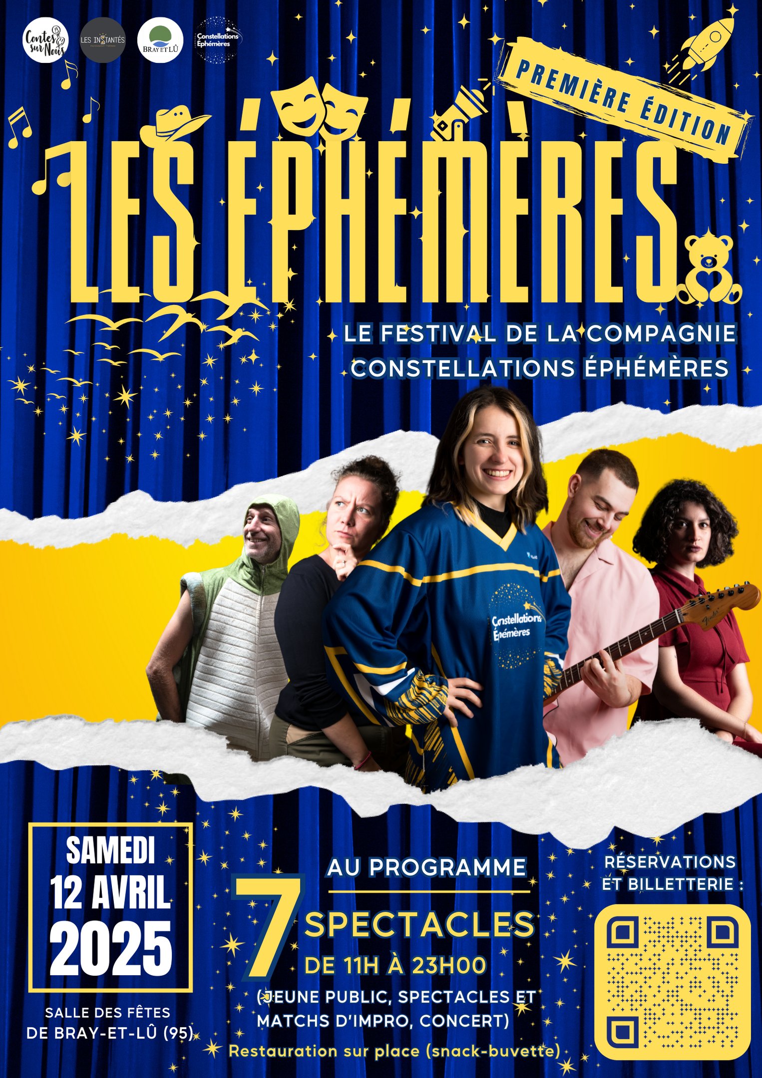 Visuel afficeh festival les ephémères constellations ephemeres