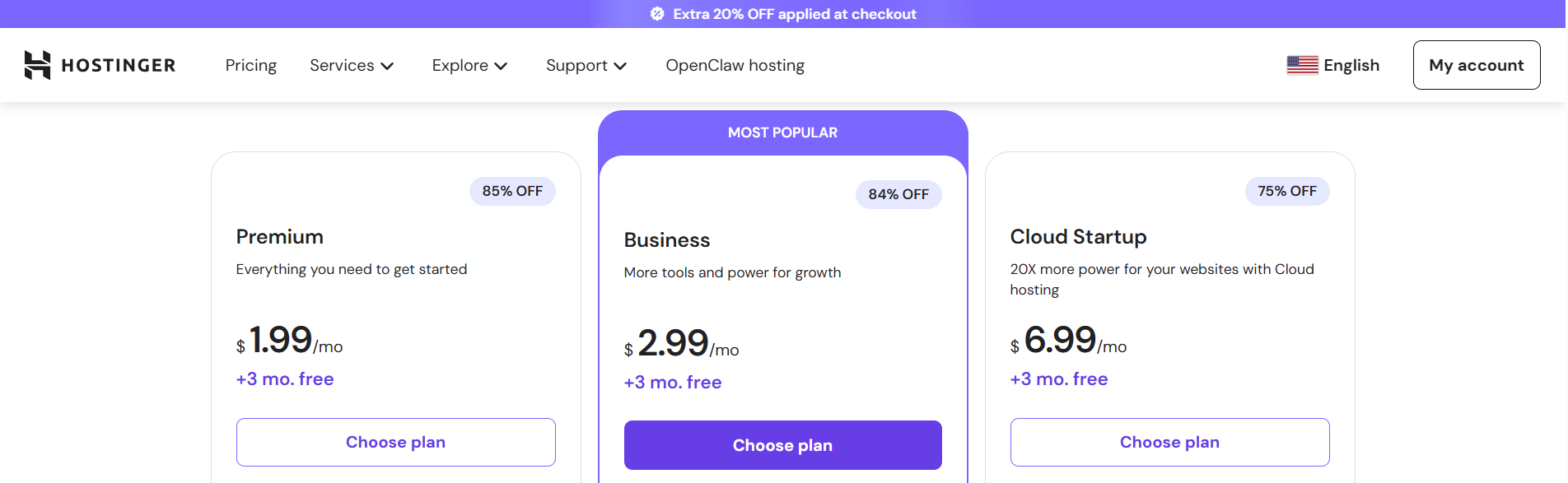 best online free website builder software hostinger price review to start online store
