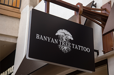 Banyan Tree Tattoo storefront, Honolulu