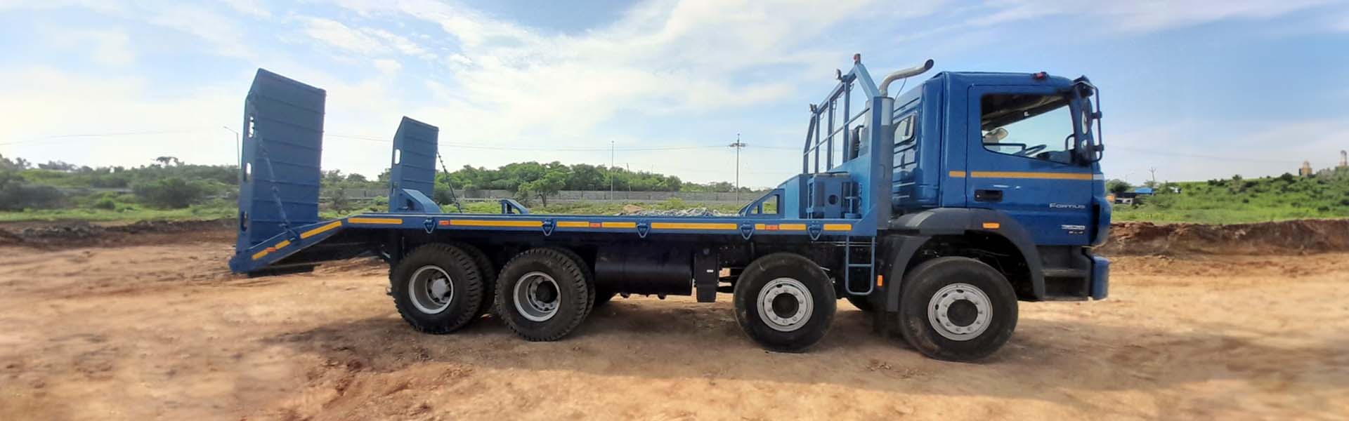 Rigid Flatbed Truck Body suitable for North India road conditions.