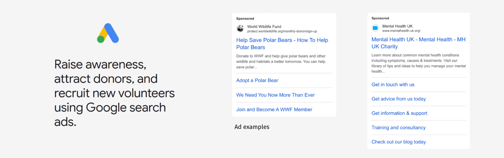 ad examples google search ad grant for nonprofits