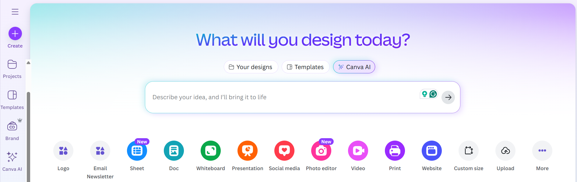 canva design homepage for nonprofits