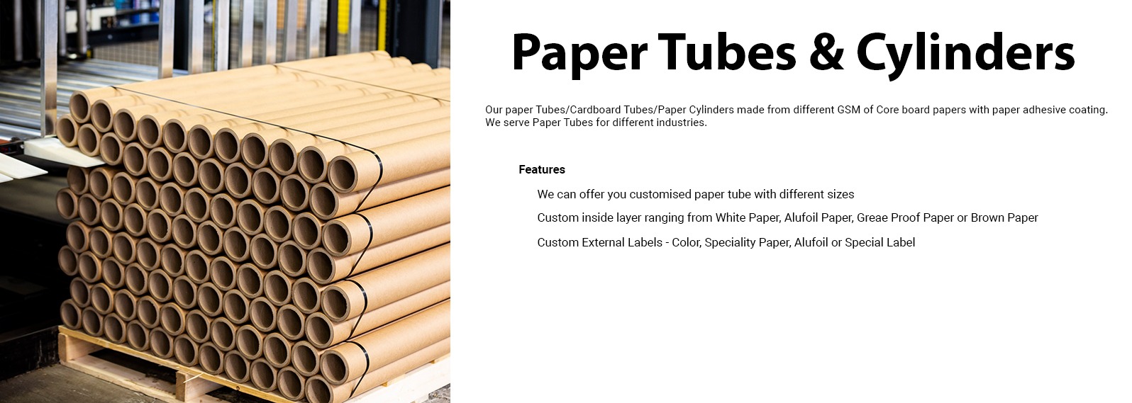 paper tubes