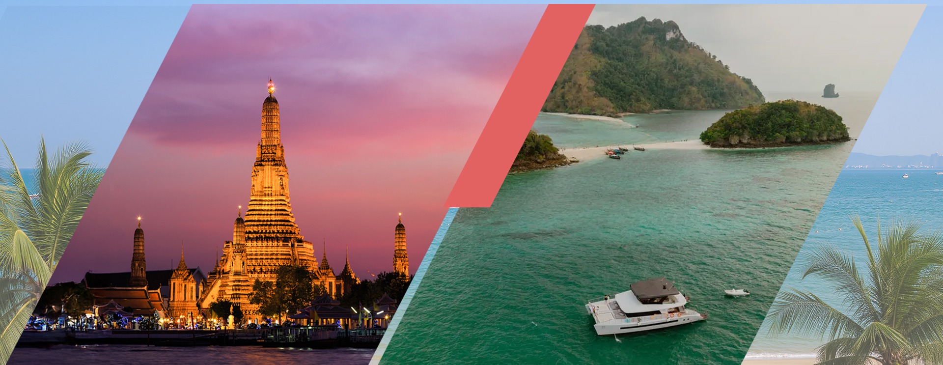 Custom Thailand travel packages featuring Bangkok temples and tropical island experiences