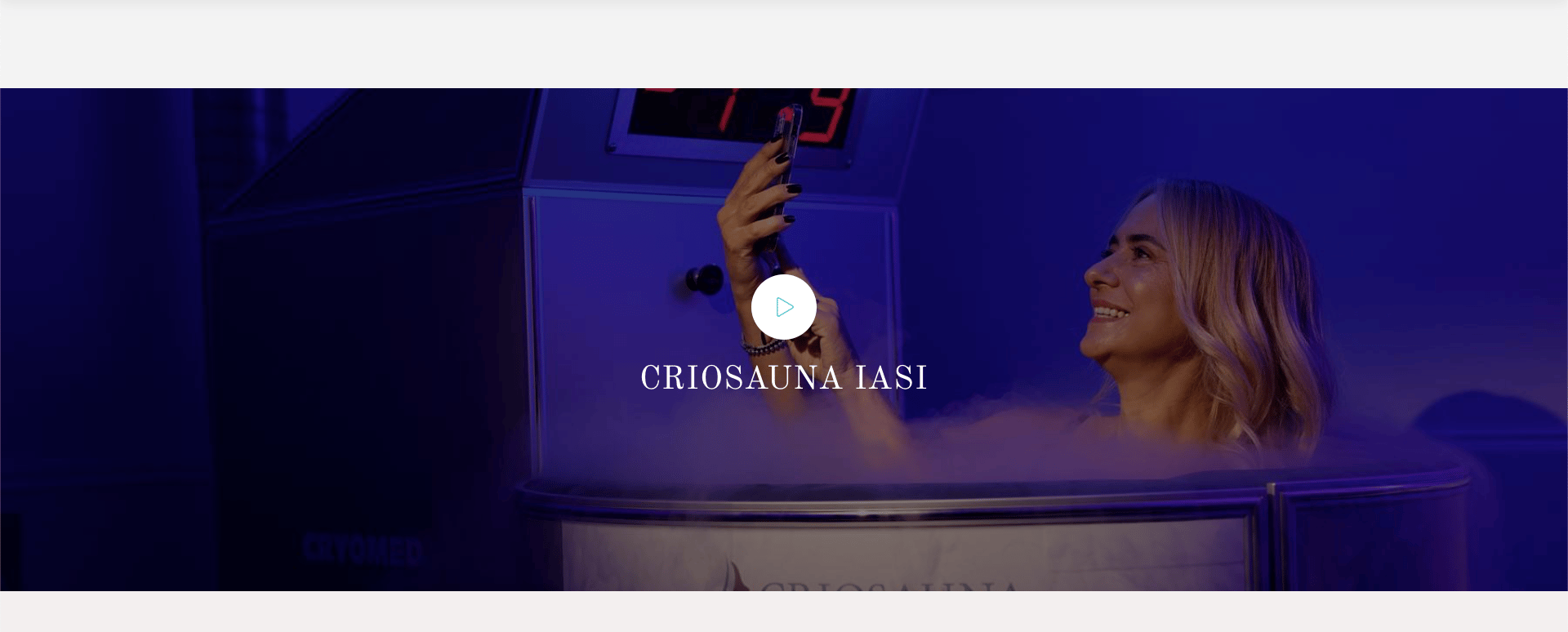 Promotional holiday video for Criosauna Iasi