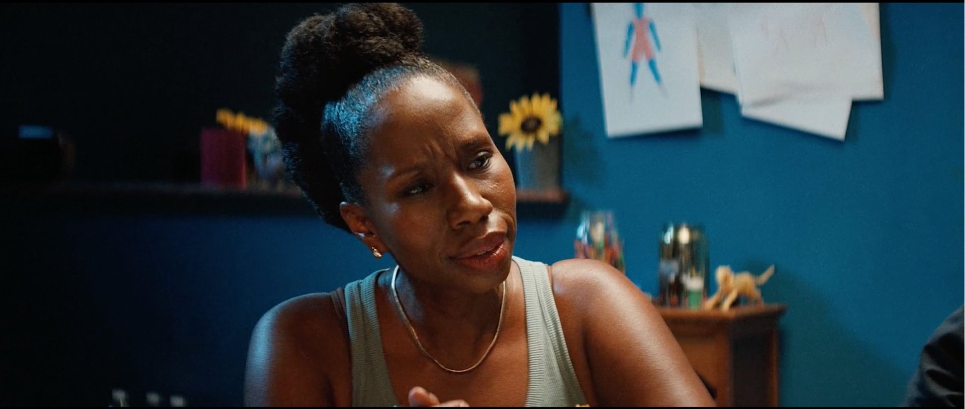 Still of Tracie Frank in the movie, "The Angry Black Girl and Her Monster" on Hulu