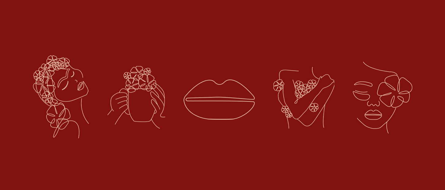 batom vermelho @nemachadodesign identidade visual marca branding maquiagem cartão de visita social m