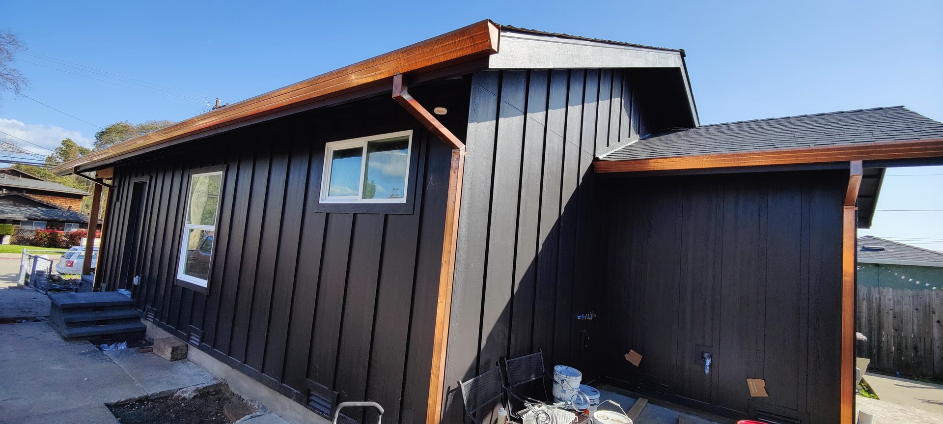 Exterior of Garage Converted into an accessory dwelling unit (ADU)