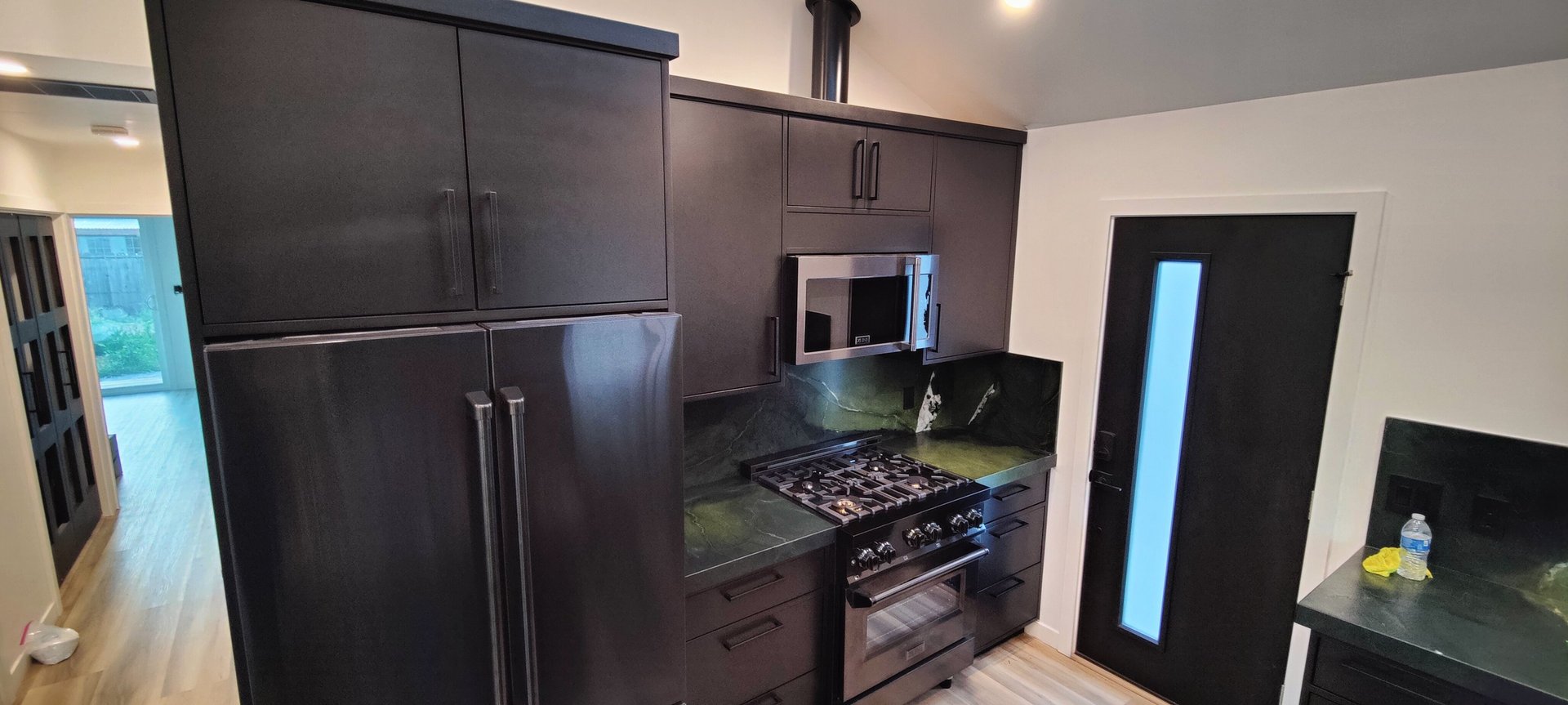 Interior Kitchen of Garage Converted into an accessory dwelling unit (ADU)