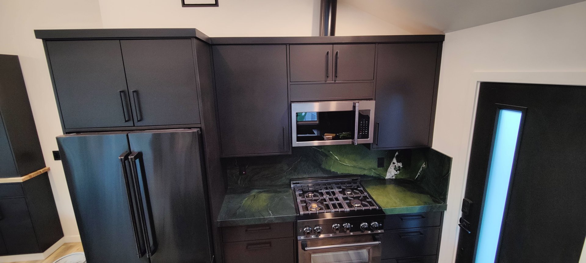 Interior Kitchen of Garage Converted into an accessory dwelling unit (ADU)