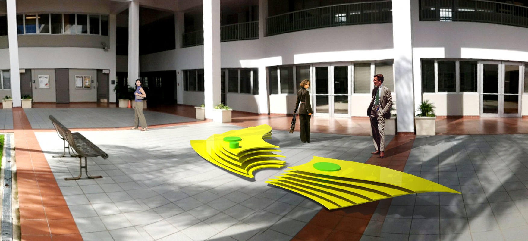 Inter Leyes Courtyard, Sculture Furniture