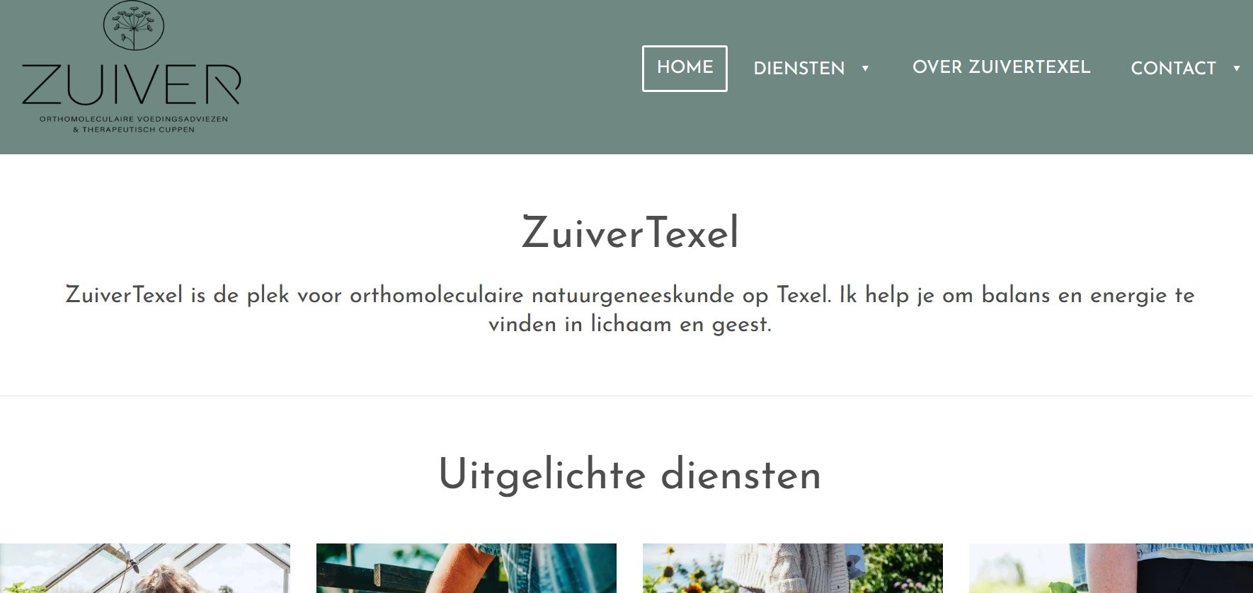 De website van ZuiverTexel