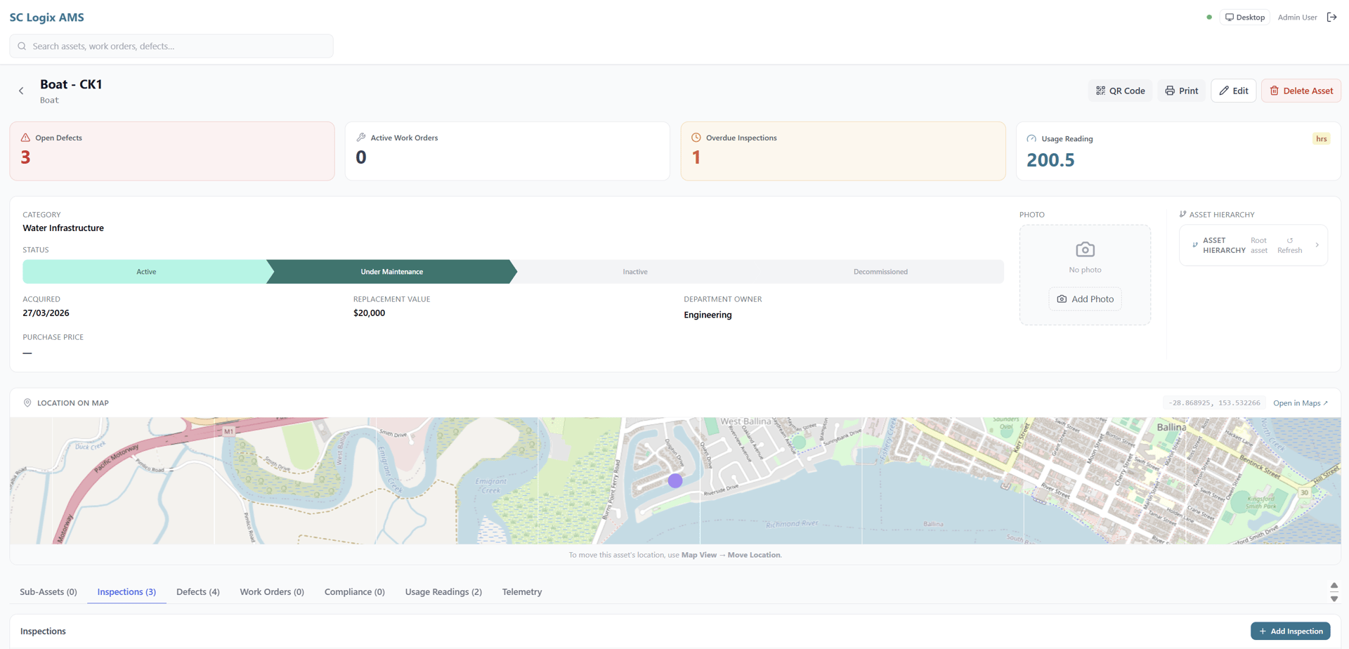 Asset register