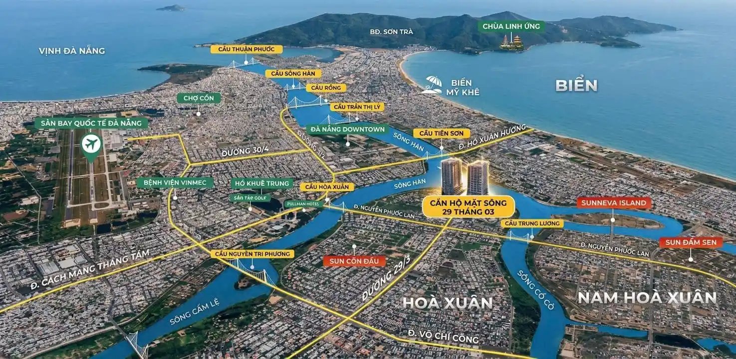 VỊ TRÍ DỰ ÁN SUN S-LIGHT TOWER ĐÀ NẴNG