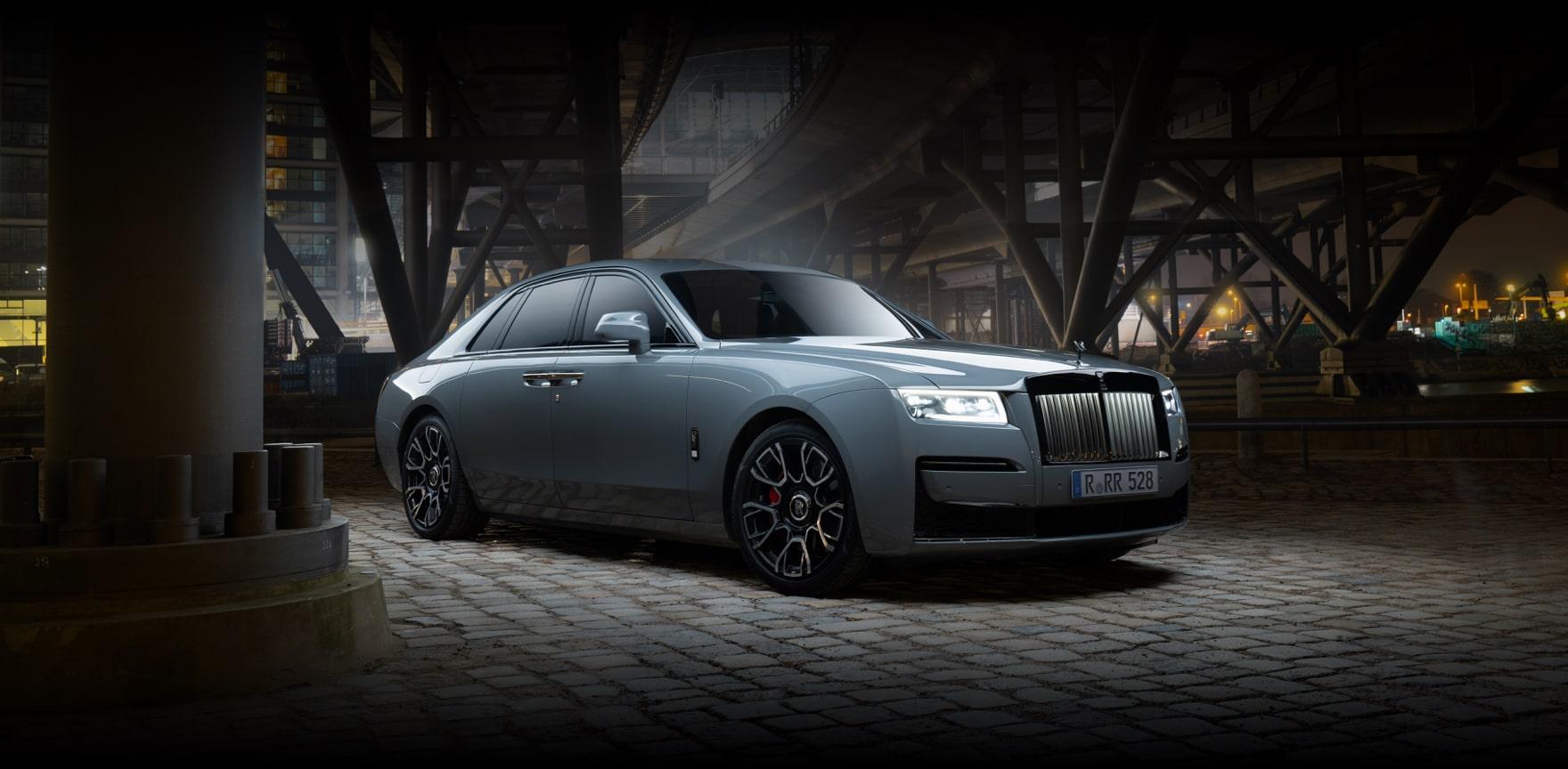 Luxury grey Rolls-Royce Ghost sedan chauffeur meet and greet airport service