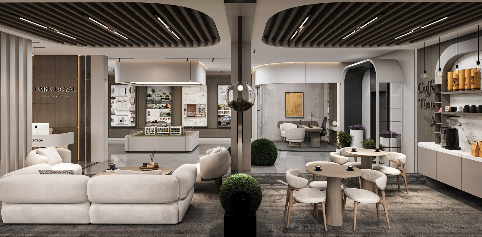 Antalya Park Royal Residences  bekleme alanı iç mimari tasarımı-La Féra Interior Design