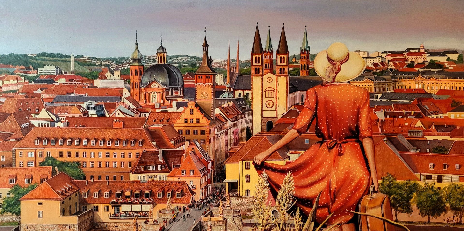 Álvaro Fernández Sáez Neuanfang Würzburg Frau Koffer