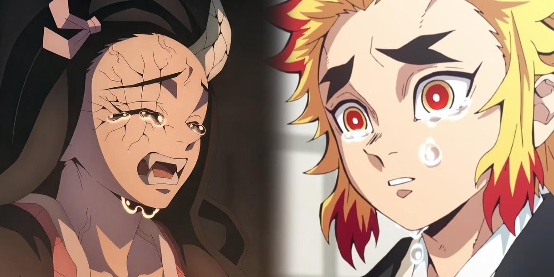 Nezuko Kamado e Kyojuro Rengoku