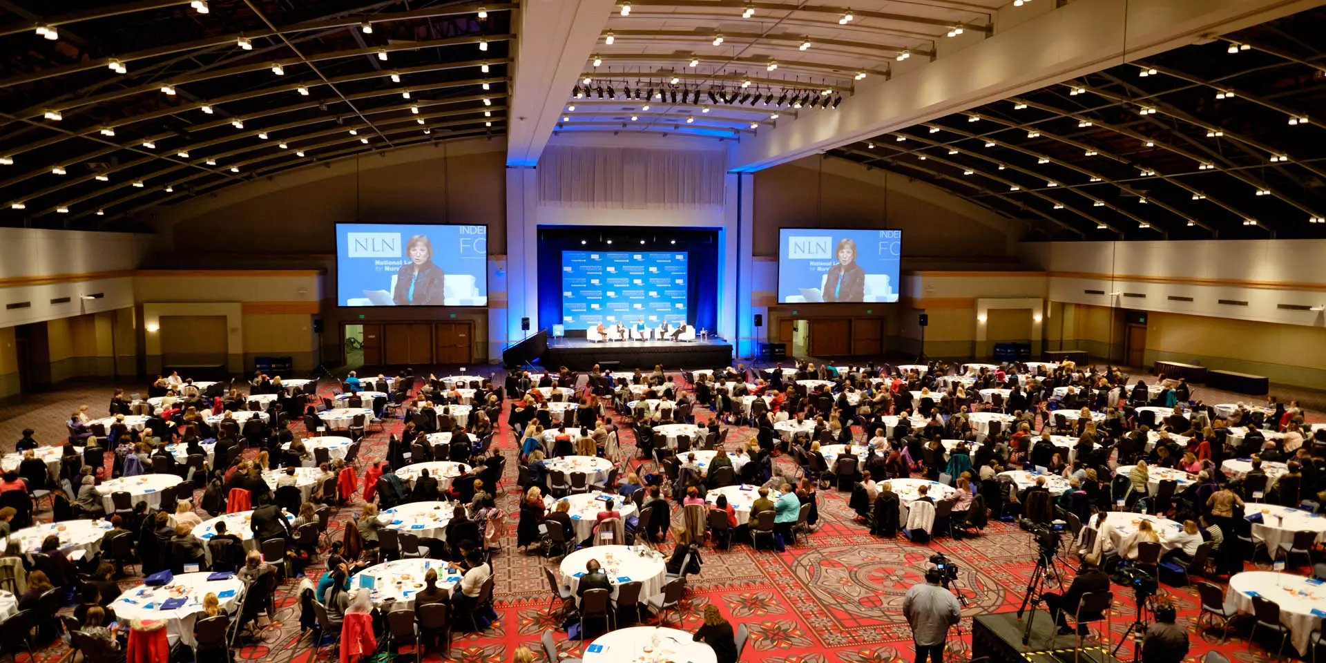 Large corporate event in a hall