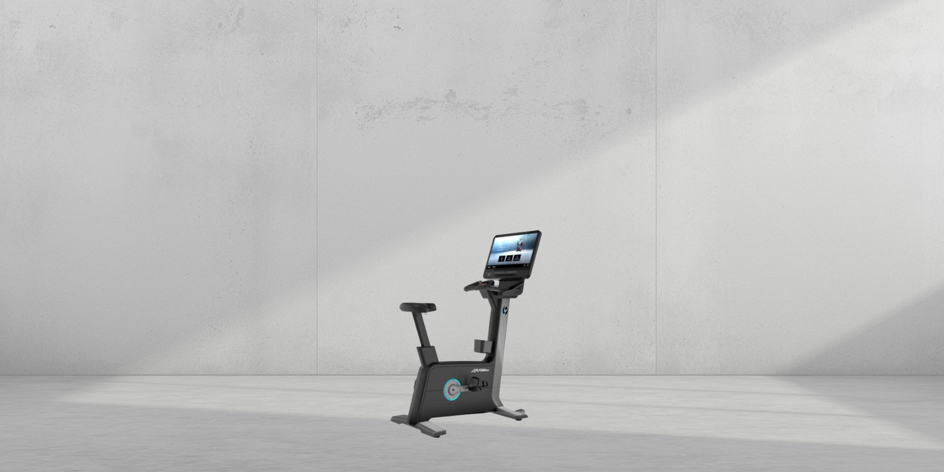 Life Fitness Symbio upright bike premium UAE by FLYWHEEL ME Dubai