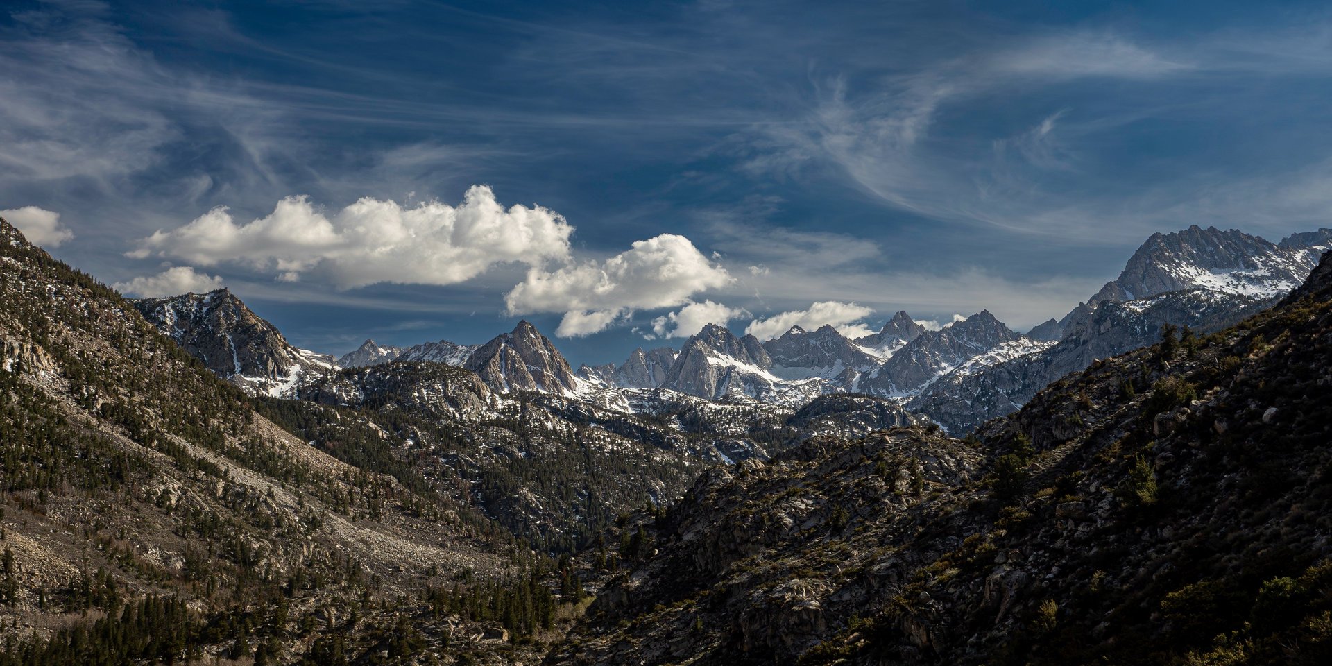 Mountains seen from North Lake near Bishop, CA