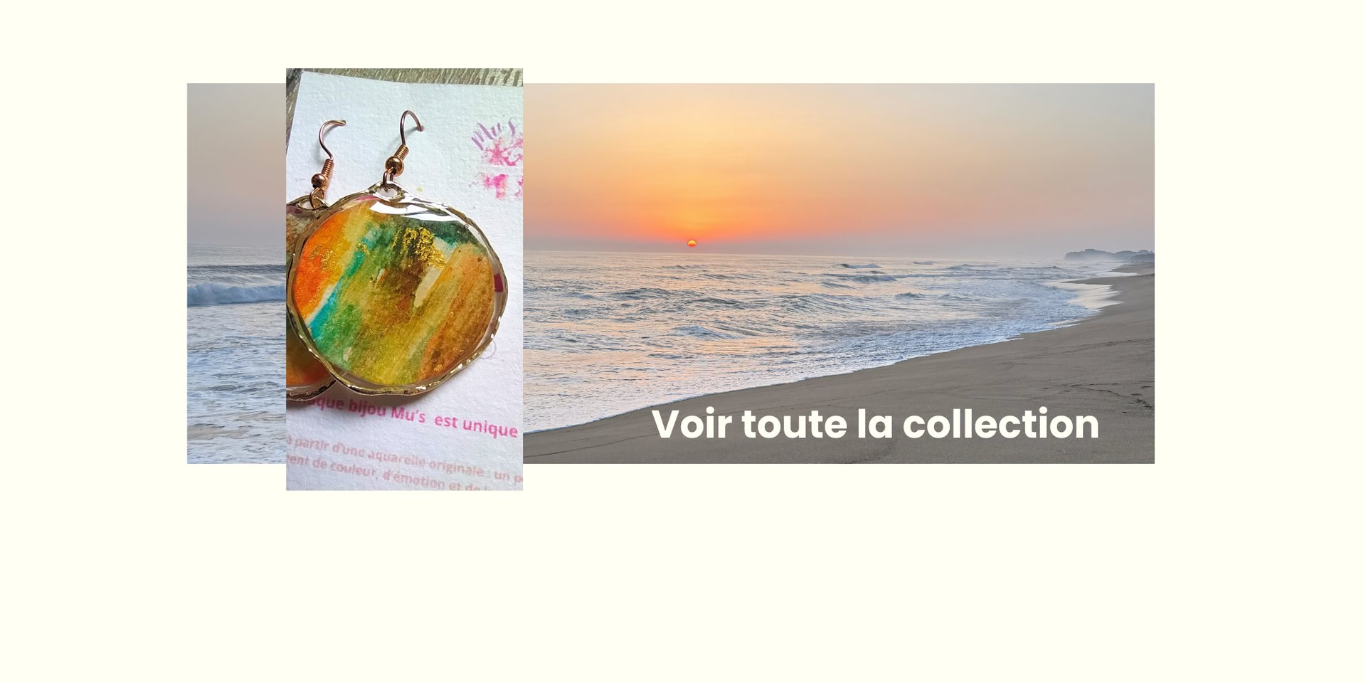 boucles d'oreilles océan bijou unique art fabrication artisanale france auvergne