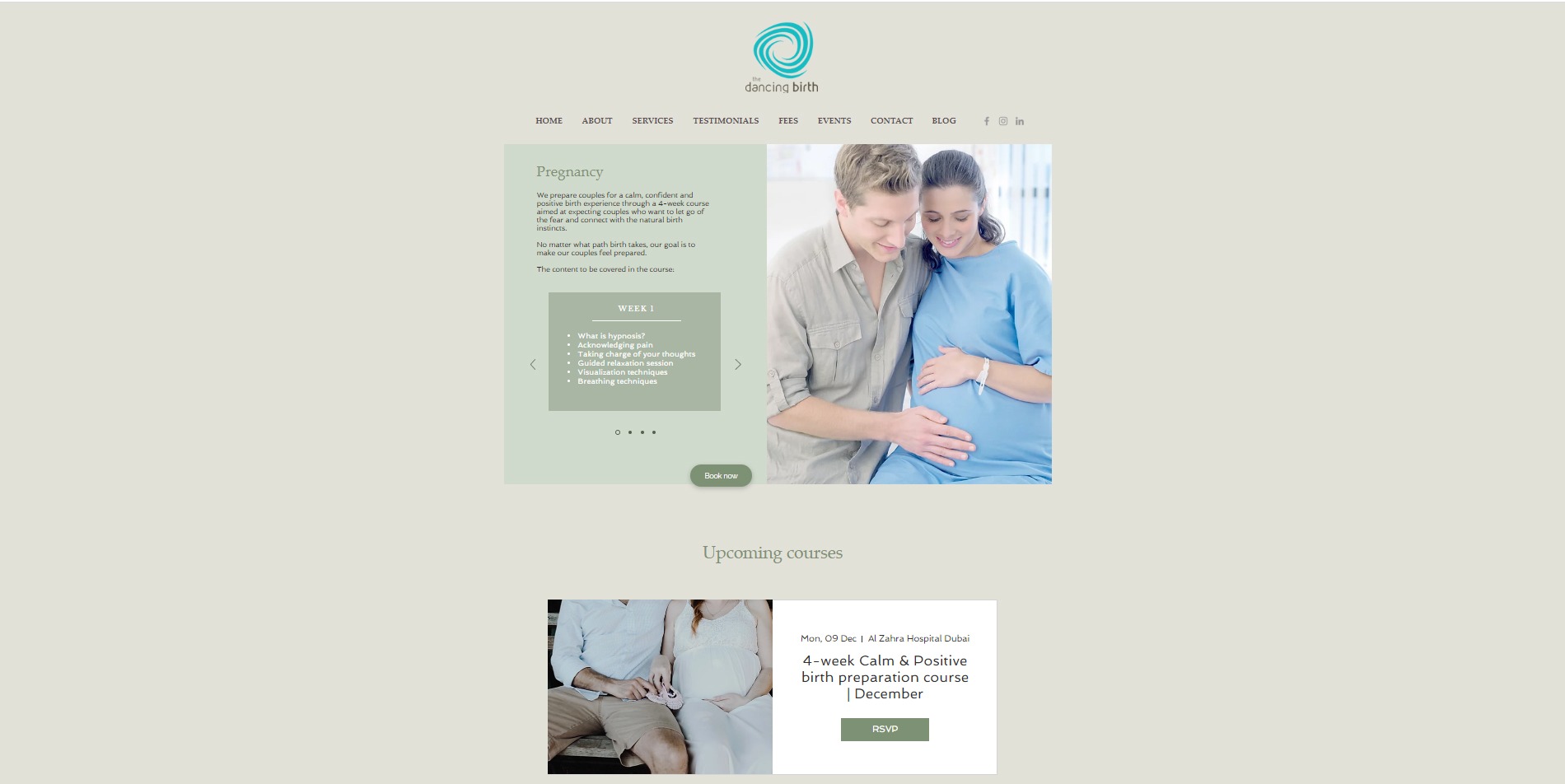 Website The Dancing Birth