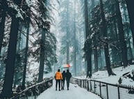 Kashmir View In Winters with Snow