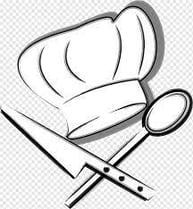 a chef hat and a chef hat with scissors and scissors