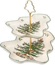 Spode Christmas Tree 2-Tiered Server