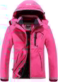 MOERDENG Women's Waterproof Ski Jacket Warm Winter