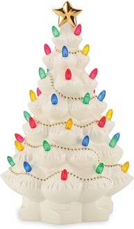 Lenox Treasured Traditions Ivory Lighted Tree Figurine