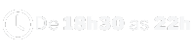 Horário do Treinamento Criatividade nas Redes. De 18h30 as 22h.