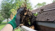 rain gutter cleaning